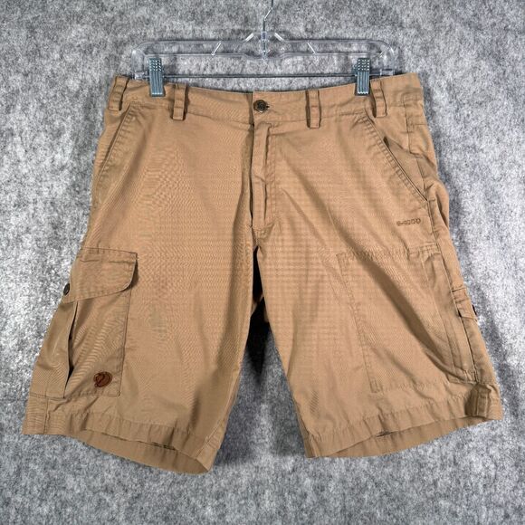 Fjällräven Other - Fjallraven G-1000 Cargo Shorts Men's 31x10 Brown Outdoor Flaw Hole In Cargo